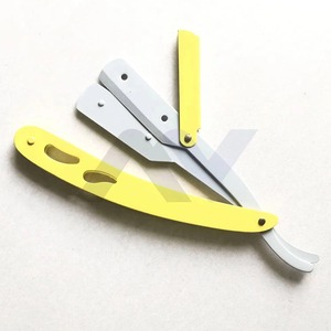 High Quality Disposable Barber Straight Razor <b>Single</b> Replaceable Stainless Steel Blade Private Label Professional Shaving Tool - Product Image 2