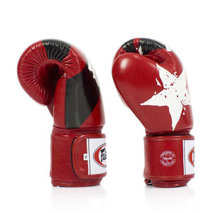 Gants de boxe Muay Thai de qualité supérieure, style mexicain, imprimés sur mesure, rouges, confortables, fabrication OEM. - Product Image 6