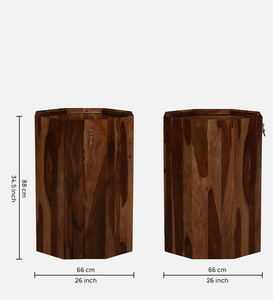 Solid Sheesham Wood Bar <b>Cabinet</b> <b>Rustic</b> Finish with Wine Storage Glass Holder Shelves for Living Room Home Furniture - Product Image 4