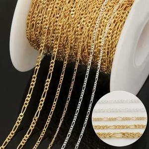 GP US 1,3mm 1,5mm 2,4mm Figaro-Kette 1/20 14k Goldgefüllt US Silber 925 Kette Großpackung Permanenter Schmuck Ketten Herstellung 4016424 - Product Image 1