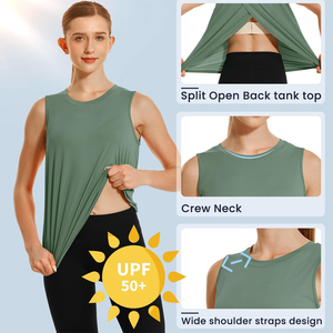 Performance Womens Yoga Tops Custom <b>Stretch</b> Fabric Gym Shirt Lightweight Activewear For Training And Yoga - Product Image 5