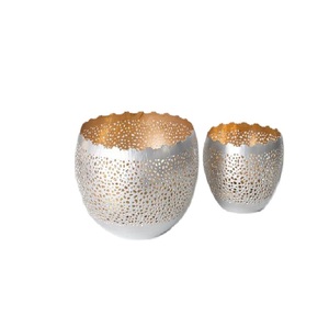 ชุดโคมไฟเหล็กสีดำลายฉลุรูปทรงกระบอกสำหรับตกแต่งบ้าน ชุดเชิงเทียน - Product Image 2