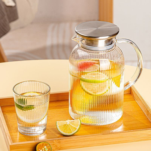 Jarra de agua de gran capacidad con tapa a prueba de fugas, mango cómodo, diseño duradero y función de vertido fácil para uso diario - Product Image 4