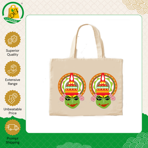 Bolsa de Mano Reutilizable de Lona de Algodón Orgánico Biodegradable, Impresa Personalizada, de Calidad Premium, con Asa Integrada para Compras - Product Image 4