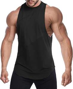 Top Quality Men's Tank Tops Sleeveless Workout T Shirt <b>Muscle</b> Gym And Fitness Wears - Product Image 6