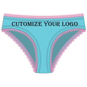 Tangas de Mujer, Tejidas, Bordadas, de Algodón, Cintura Media, Transpirables, Suaves, Elásticas, Cómodas, Estampadas - Product Image 3