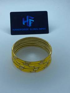 Women's <b>Resin</b> Brass Bangles Wholesale Designer Supplier Fashion Manufacturer Ethnic Style Party Occasion From Uttar Pradesh - Product Image 3