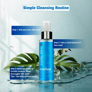 Nettoyant visage SensiTone de qualité supérieure avec huile d'aloe vera et glycérine pour peaux sensibles, nourrissant, à prix abordable - Product Image 3