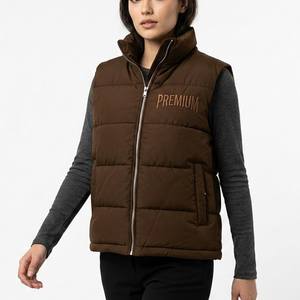 Chaleco Acolchado Ligero para Mujer, Chaqueta sin Mangas para Invierno, Fabricante de Ropa con Etiqueta Privada Personalizada - Product Image 1