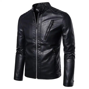 Nouveautés - Veste en cuir pour homme, tendance et très vendue, veste en cuir véritable pour homme, veste d'hiver en cuir véritable pour homme - Product Image 1