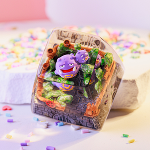 Keycaps Artisanat Forêt Mystique, Keycaps Artisanat Personnalisé, Keycaps Anime Mignons, Keycaps Verts, Ensemble de Keycaps, Keycaps en Bois - Product Image 6