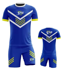 Uniforme de Fútbol Personalizado para Hombre con Nombre y Número del Jugador, Secado Rápido y Transpirable, 100% Poliéster - Product Image 1
