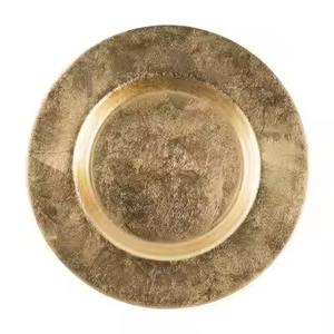 Plato Base Metálico Elegante Dorado para Decoración de Mesa en Bodas y Banquetes, Listo para Fiestas - Product Image 5