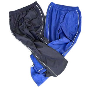 Men's Casual Japan Style Polyester/Cotton Fabric Button Embroidered Logo <b>Drawstring</b> Loose Elastic Waist Pocket Eco-Friendly - Product Image 3