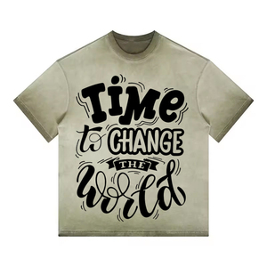 Trending Sun Fade Screen Printing Custom T Shirt Premium Printing & Sun Fade For Casual Or Streetstyle Wholesale T Shirt For Men - Product Image 2