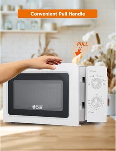 0.6 คิวบิก เตาอบไมโครเวฟแบบตั้งโต๊ะโพลีเอสเตอร์กันน้ำ 700W พร้อมระดับพลังงาน 6 ระดับและตัวตั้งเวลา - Product Image 2