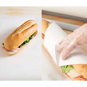 Papier d'emballage pour beurre personnalisé imprimé à la main, de qualité alimentaire, biodégradable, résistant à la graisse, 38-90g, en rouleau B.K. Entreprises - Product Image 1