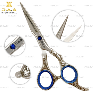 Ensemble de ciseaux de coiffure professionnels pour barbier, acier inoxydable japonais, lames de coupe longue durée, qualité supérieure - Product Image 3