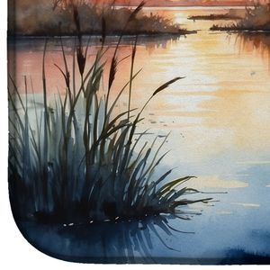 Blue Heron Setting Sun Dish <b>Drying</b> <b>Mat</b> Pad 14 X 21" Multicolor Absorbent Countertop Dish Drainer <b>Kitchen</b> Counter <b>Mats</b> & Pads - Product Image 4