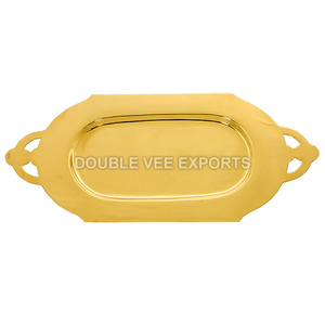 Assiettes à pain de communion en laiton |   Plateau de service pour église – DOUBLE VEE EXPORTS - Product Image 2