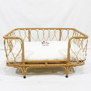 Cestas de algas marinas hechas a mano de alta calidad Casas para mascotas, Villa de muebles naturales para mascotas - Product Image 1