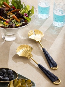 Premium Eco-Friendly Stainless Steel <b>Salad</b> Server Set with Long Grip Handle for Comfortable Serving <b>Salad</b> <b>Tools</b> - Product Image 4