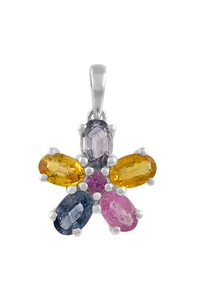 Colgante de Zafiro Azul en Plata de Ley 92.5 KLSP-50622 - Product Image 4