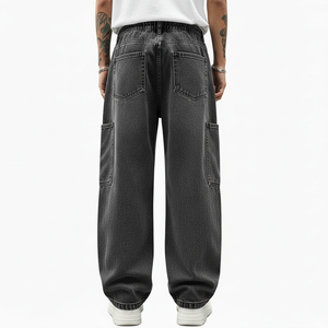 Pantalones Vaqueros de Mezclilla Personalizados para Hombre, Corte Recto Vintage, Calidad Premium, Estilo Casual, Jeans de Moda al por Mayor - Product Image 3