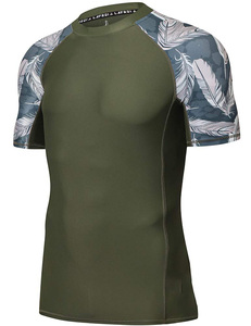 Rashguard Unisex Personalizado al por Mayor, Protección UV, Alto Rendimiento, Sublimación, Compresión, Poliéster, Fabricación en Fábrica, OEM - Product Image 1