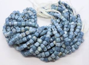 AAA Natural Blue <b>Opal</b> Shaded Faceted Cube Beads 7 To 8 MM Blue <b>Opal</b> Box Gemstone Beads 8 Inch Blue <b>Opal</b> 3D Cube Shape Beads Bulk - Product Image 6