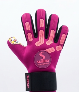 Guantes de Portero Juveniles Rainbow Splash |   Guantes de portero infantiles personalizados de silicona 3D con palma de látex antideslizante y diseño de salpicaduras de colores - Product Image 3