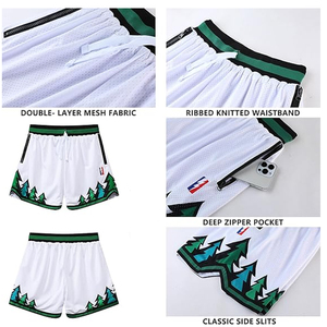Shorts de basketball pour hommes grande taille, personnalisables avec logo, en polyester respirant et à séchage rapide, collection 2026 – Vente chaude - Product Image 6