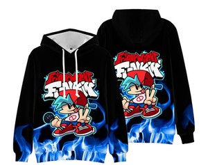 Cartoon Character Print <b>Men</b> <b>Hoodie</b> Regular Fit <b>White</b> Full Body Design Sublimation Transfer Knitted Polyester Casual Autumn Wear - Product Image 6