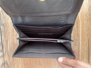 กระเป๋าคลัทช์หนังถือมือสีสันสดใสสำหรับผู้หญิงกระเป๋าเงินหนังสไตล์ตะวันตกใหม่ - Product Image 5