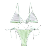 Bra Transparan Ultra Tipis dengan Kawat Penyangga dan Celana Dalam 2 Set, Kancing Resleting, Ukuran Besar, Bra Wanita, Lingerie Berenda