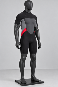 Custom <b>Men's</b> 2mm Neoprene Shorty <b>Wetsuit</b> Back Zip Thermal One Piece Diving Suit Swimming Suit - Product Image 4