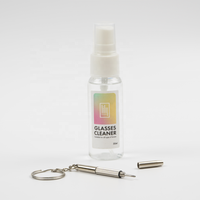 Mini kit d'entretien de lunettes 30ml avec loupe tournevis chiffon de nettoyage produits d'entretien ciblés pour lunettes