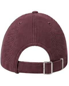 Casquette de baseball sportive respirante rouge bordeaux avec sangle réglable, légère, séchage rapide, pour course en extérieur, gym, usage décontracté, qualité supérieure - Product Image 6