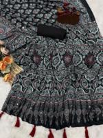 Sari en crêpe de soie au design exclusif avec chemisier élégant – Nouvelle collection chic et tendance pour femme, idéal pour les fêtes et tenues décontractées