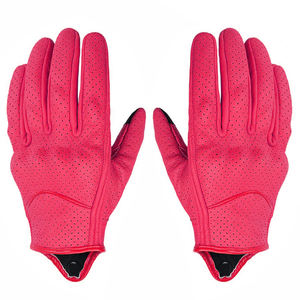 Guantes de Motociclismo de Cuero Transpirable para Carreras, con Agarre Firme en la Palma, Diseño Resistente al Viento para Conducción en Calle - Product Image 2