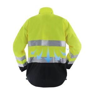 Winter <b>Waterproof</b> Breathable CE Certified Men's Custom High Visibility Reflective Safety <b>Work</b> Jacket for Construction Workwear - Product Image 2
