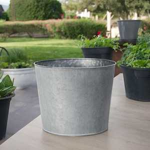 Modern Green Metal Flower <b>Pot</b> With Minimalist Design For Indoor Plants Desktop Use - Product Image 3
