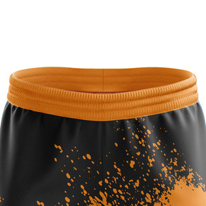 LAMA INDUSTRIES Pantalon de survêtement croisé orange et noir pour homme, coupe droite, taille élastique, style décontracté printemps - Product Image 4