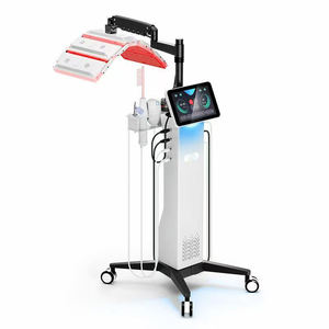 เครื่องนวดศีรษะไฟฟ้า 7in1 พร้อมแปรงหวีผมสั่นสะเทือน เทคโนโลยี RF อุปกรณ์ดูแลหนังศีรษะแบบตั้งโต๊ะ - Product Image 1