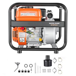 Pompa Acqua a Benzina 2-in-1 da 6.5HP 32 GPM con Tubo da 7.6 m e Pompa Semi-Slambrata per Applicazioni Portatili con Motore a Benzina - Product Image 1