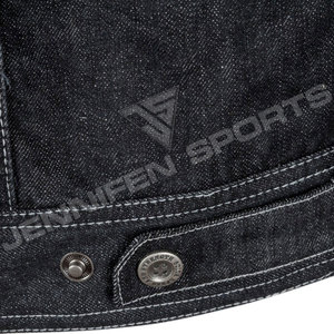 Chaleco de mezclilla negro personalizado 100% para hombre, nuevo chaleco de motociclista sin mangas con patrón 3D, moderno y casual para invierno. - Product Image 6