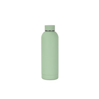 Thermos en acier inoxydable à double paroi de 500 ml, isolation thermique de 12 à 24 heures, sans BPA, finition en caoutchouc, toucher doux, couleurs en stock