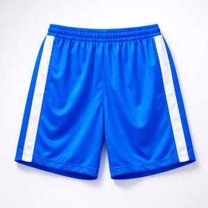 กางเกงขาสั้นกีฬาผู้ชายสีน้ำเงินพิมพ์โลโก้ตามสั่ง แห้งเร็ว เหมาะสำหรับวิ่งและออกกำลังกาย มีแถบข้าง ขายส่ง - Product Image 6