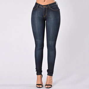 Jeans de Mezclilla de Cintura Alta y Corte Ajustado para Mujer, Largos, Transpirables, Bonitos, Color Azul Lavado, Casuales, con Spandex y Algodón Elástico - Product Image 6