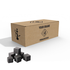 Premium Hookah carbón Shisha carbón Coco largo tiempo de combustión bajo ceniza personalizado OEM Etiqueta Privada briquetas de carbón natural - Product Image 1